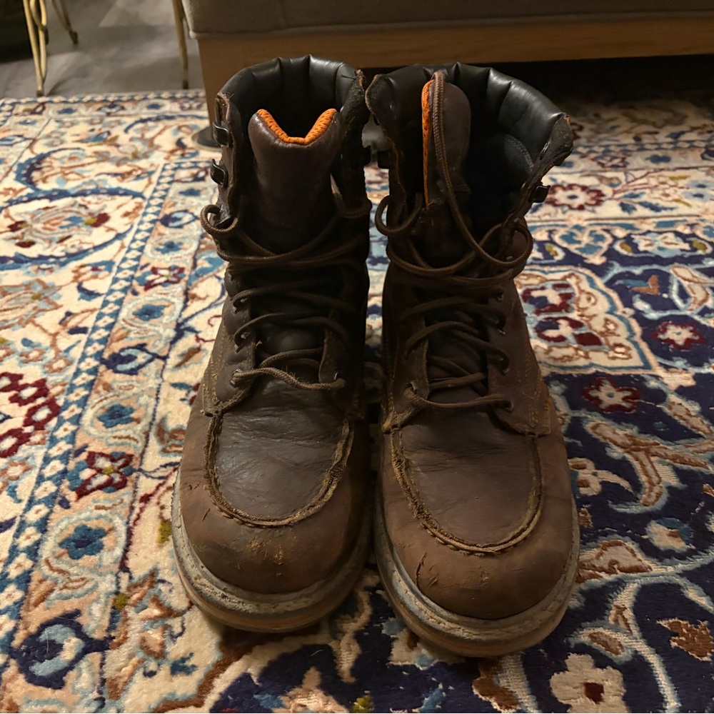 Timberland PRO Men's Brown Work Boots sz 9 8” - Picture 4 of 6
